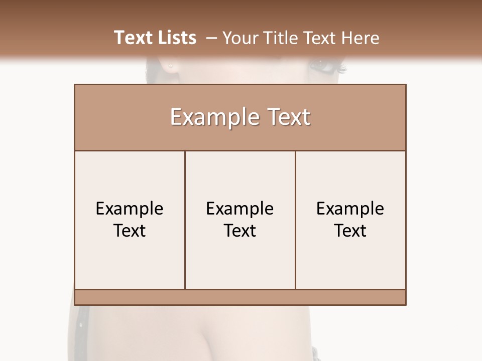 Vertical Female Fashion PowerPoint Template