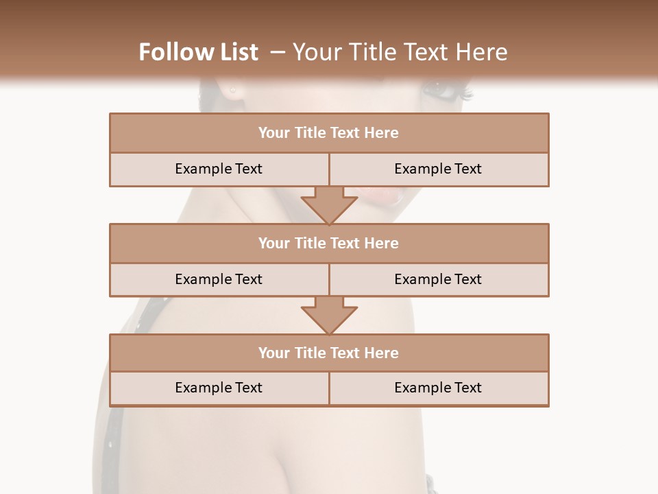 Vertical Female Fashion PowerPoint Template