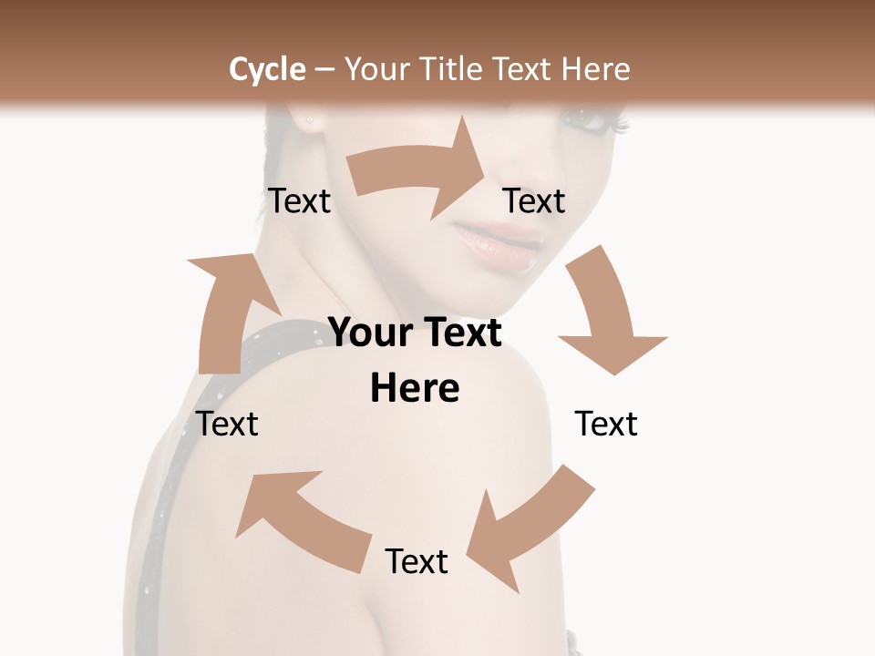 Vertical Female Fashion PowerPoint Template