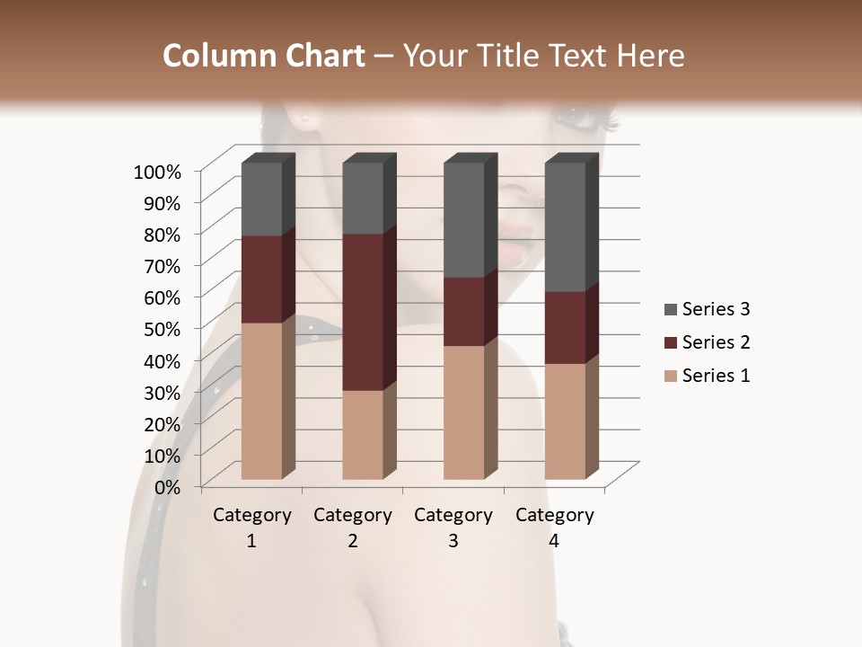 Vertical Female Fashion PowerPoint Template