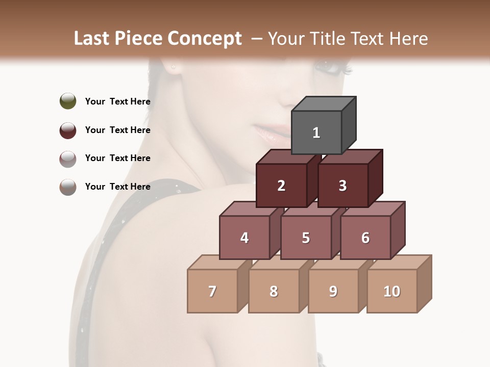 Vertical Female Fashion PowerPoint Template