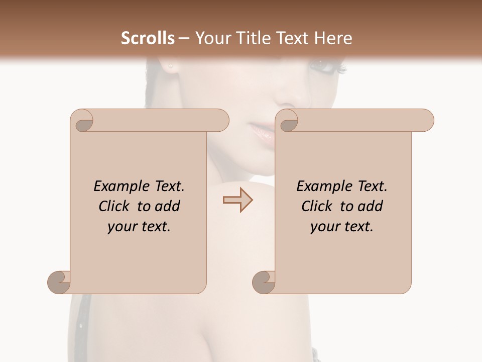 Vertical Female Fashion PowerPoint Template