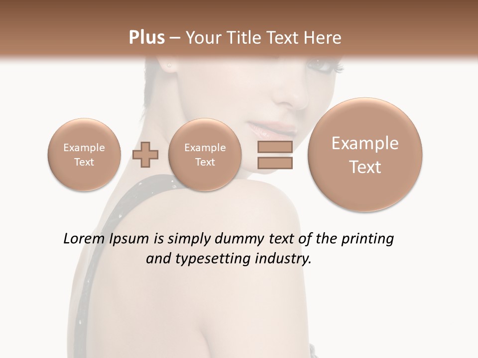 Vertical Female Fashion PowerPoint Template