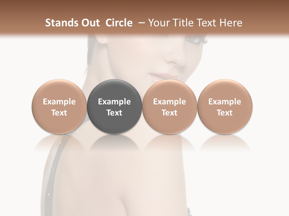 Vertical Female Fashion PowerPoint Template