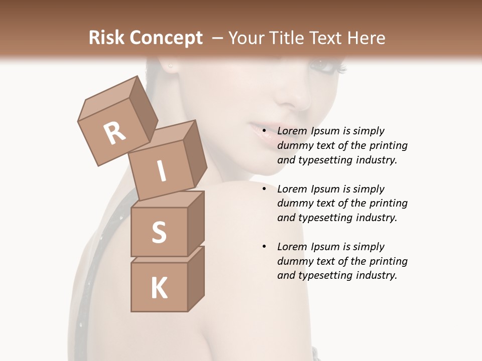 Vertical Female Fashion PowerPoint Template