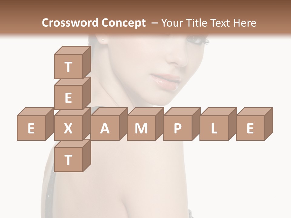 Vertical Female Fashion PowerPoint Template