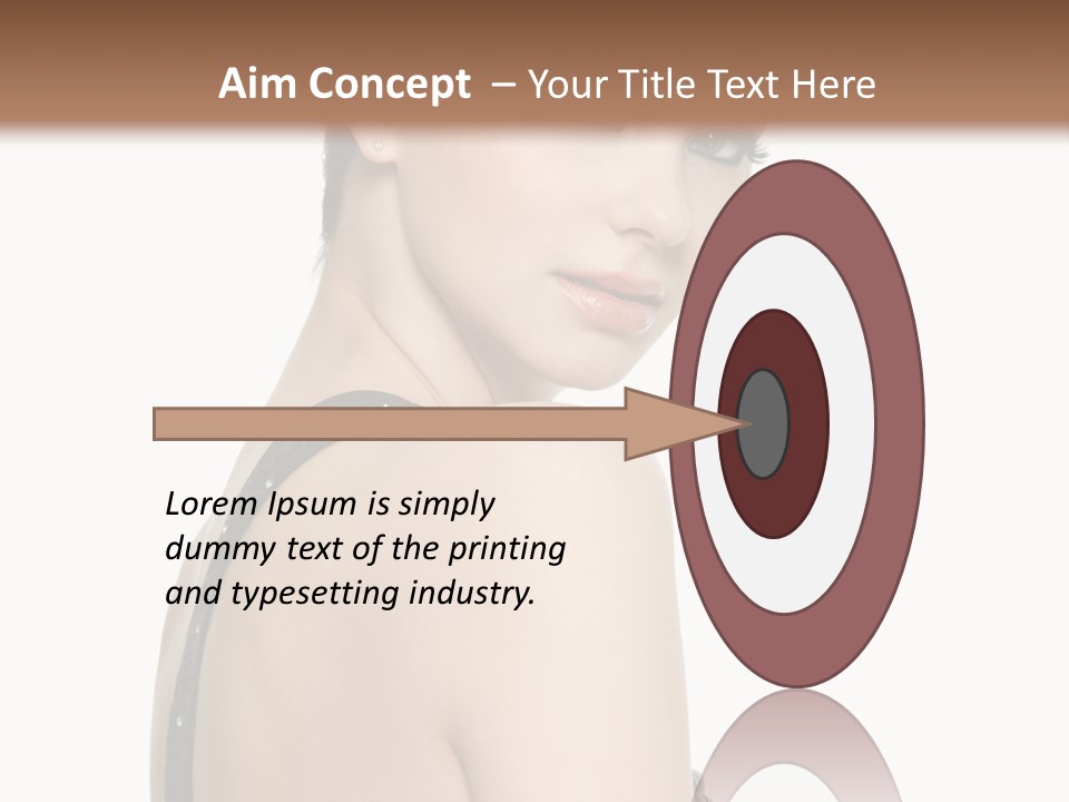 Vertical Female Fashion PowerPoint Template