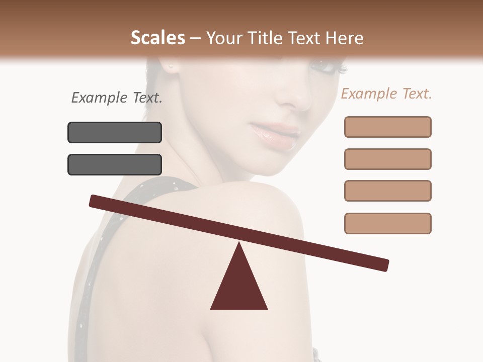 Vertical Female Fashion PowerPoint Template