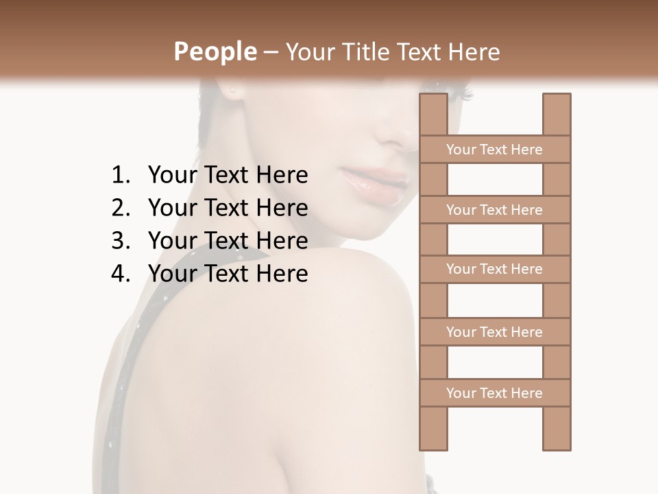 Vertical Female Fashion PowerPoint Template