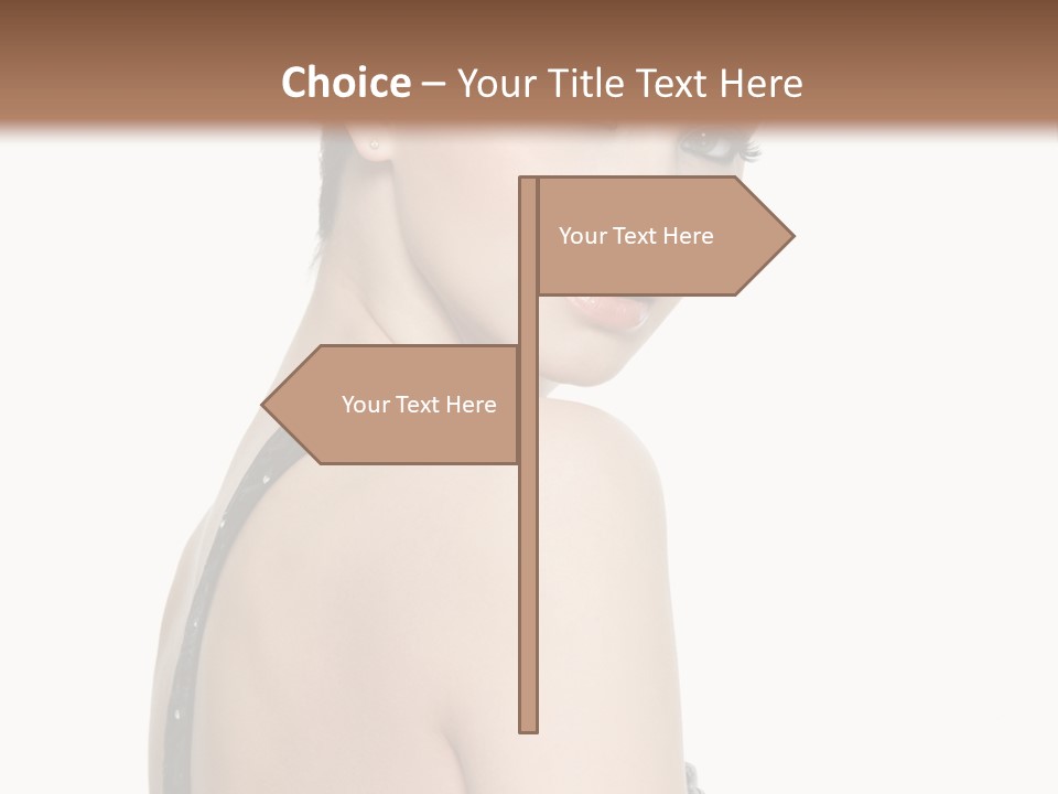 Vertical Female Fashion PowerPoint Template