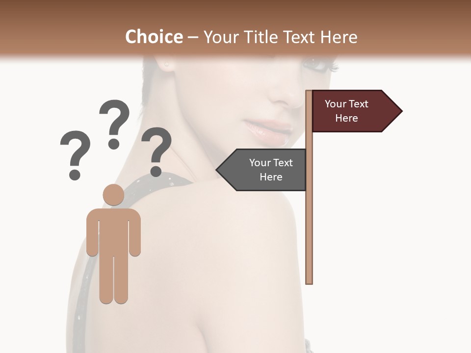 Vertical Female Fashion PowerPoint Template