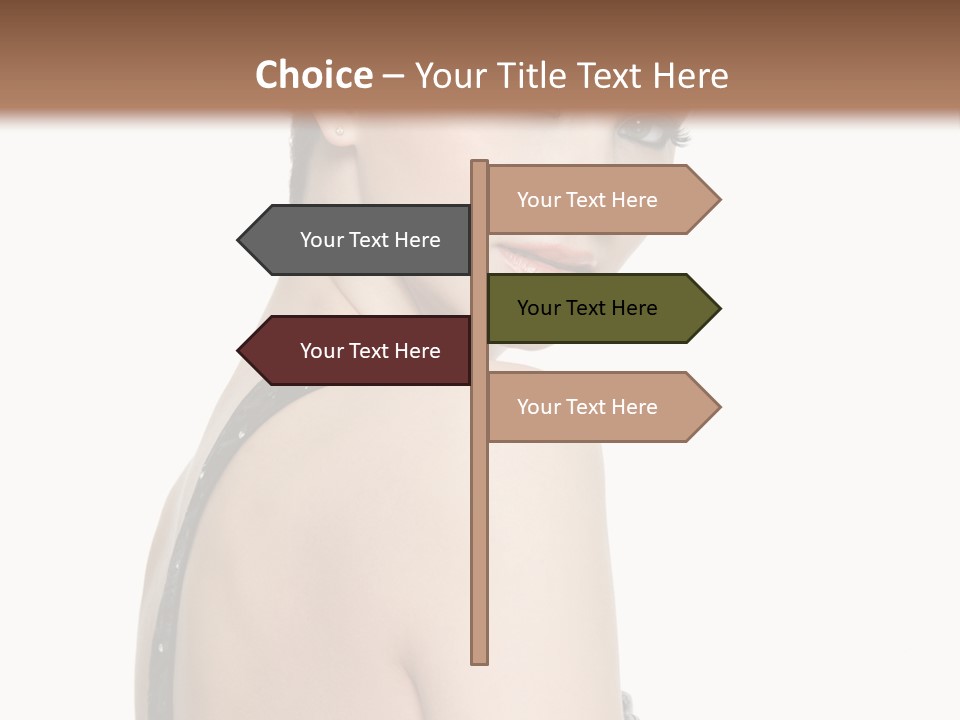 Vertical Female Fashion PowerPoint Template