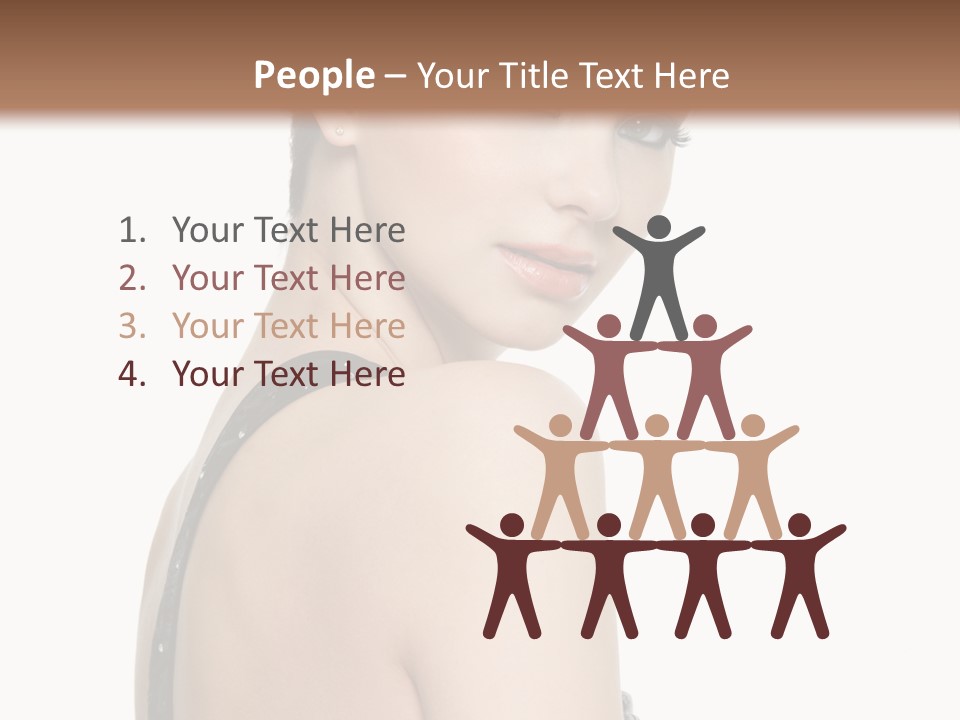 Vertical Female Fashion PowerPoint Template