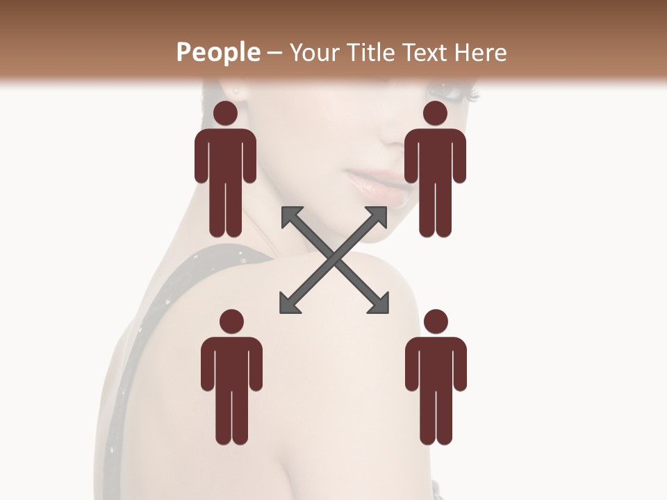 Vertical Female Fashion PowerPoint Template