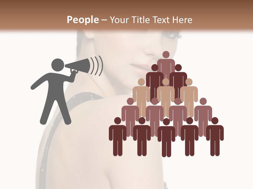 Vertical Female Fashion PowerPoint Template