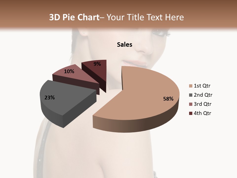 Vertical Female Fashion PowerPoint Template