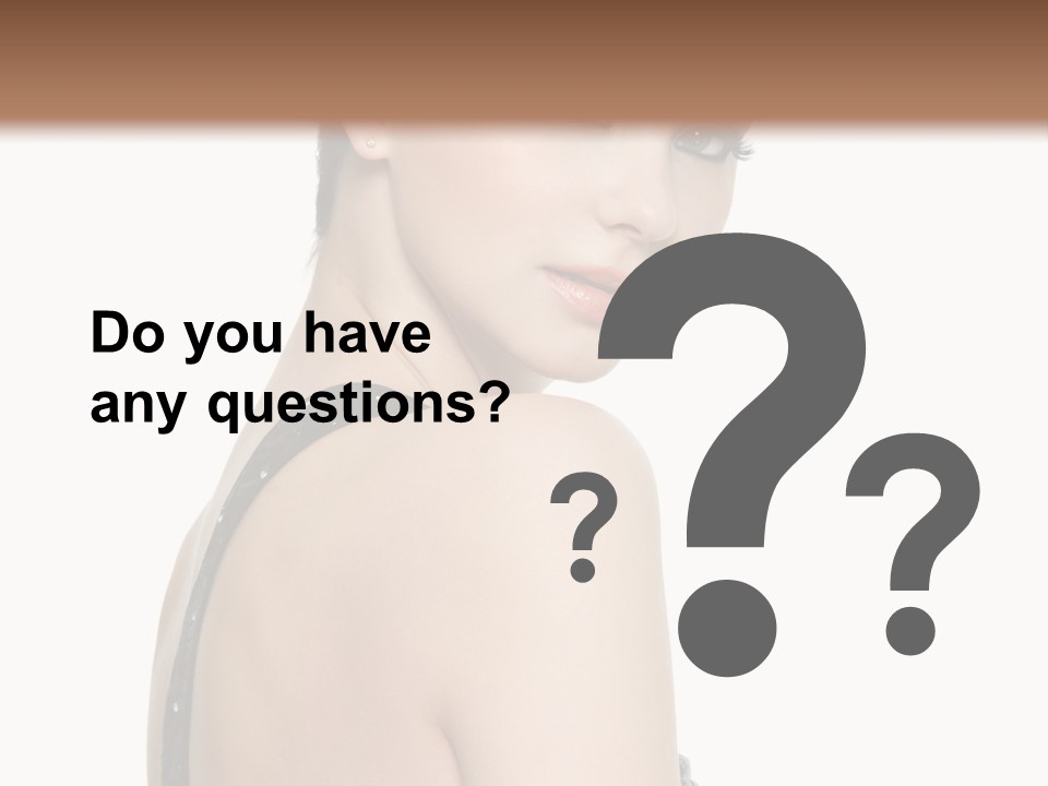 Vertical Female Fashion PowerPoint Template