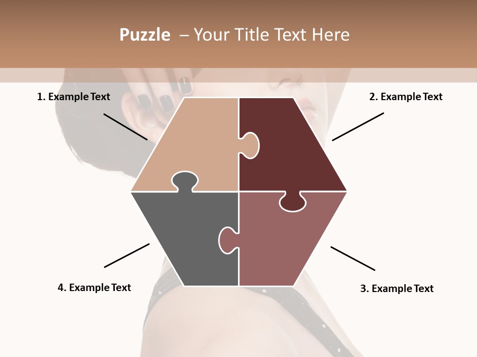 Pretty Fingernail Black PowerPoint Template