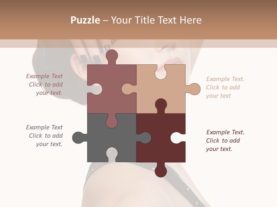 Pretty Fingernail Black PowerPoint Template