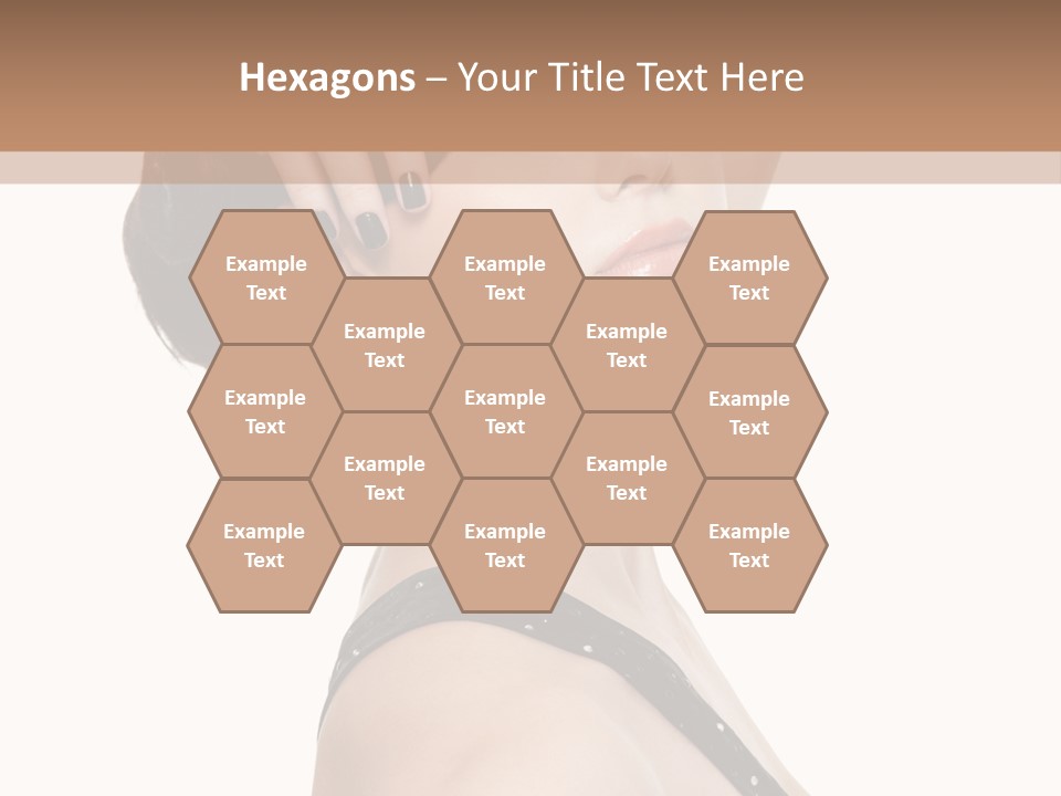 Pretty Fingernail Black PowerPoint Template