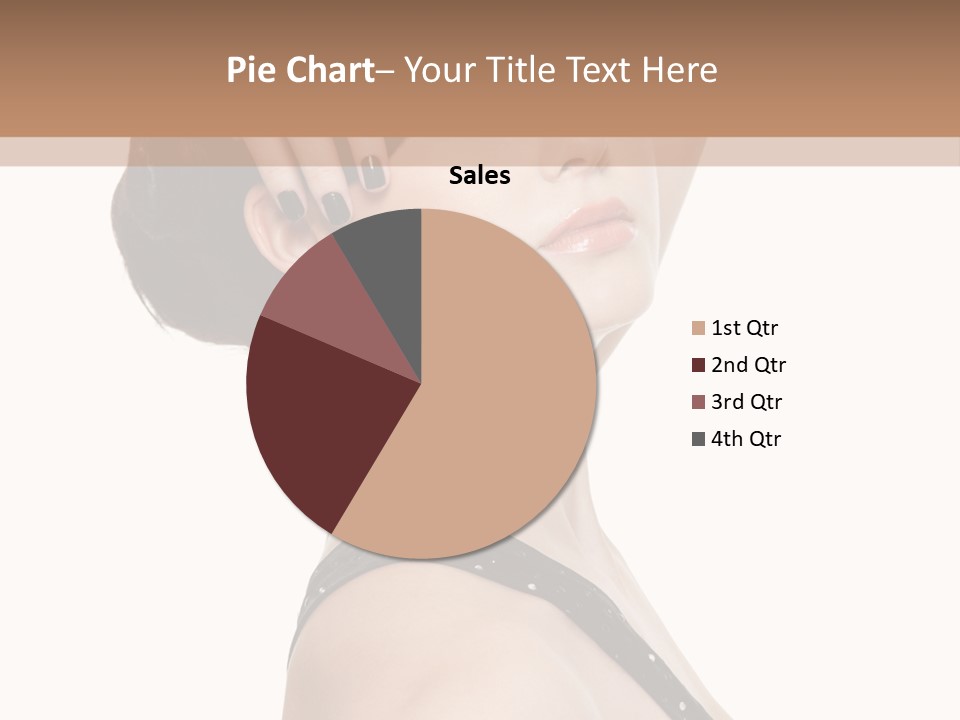 Pretty Fingernail Black PowerPoint Template