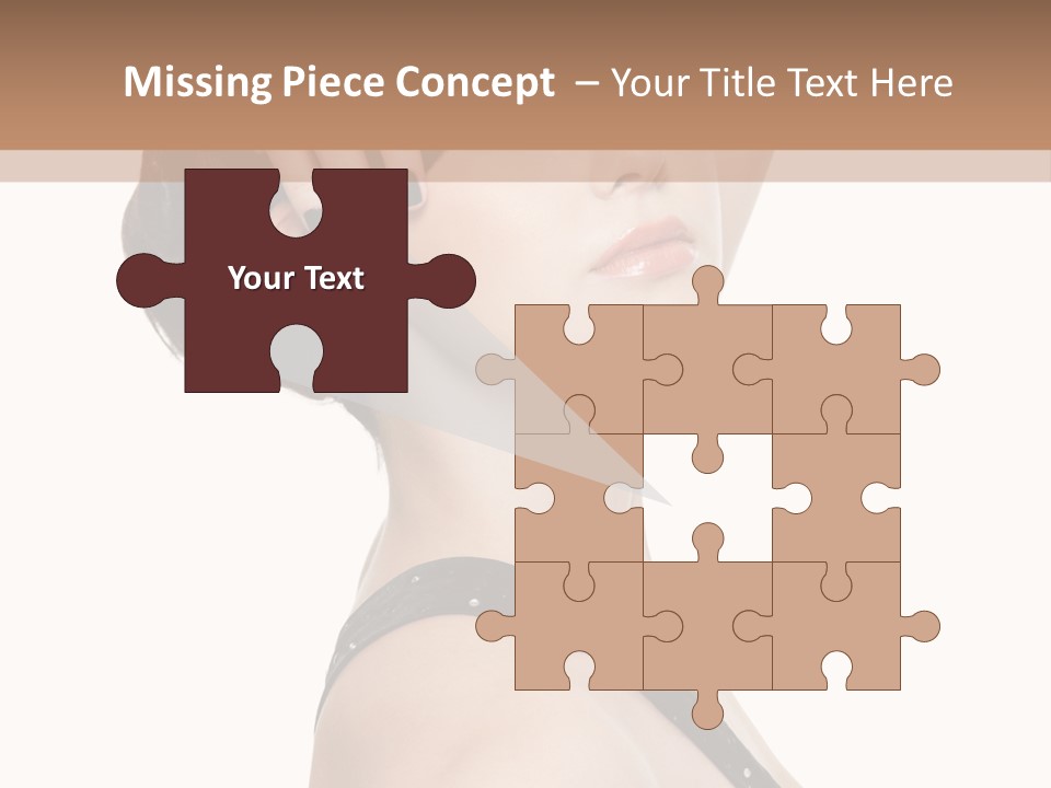 Pretty Fingernail Black PowerPoint Template