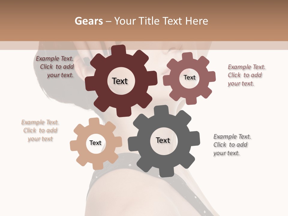 Pretty Fingernail Black PowerPoint Template