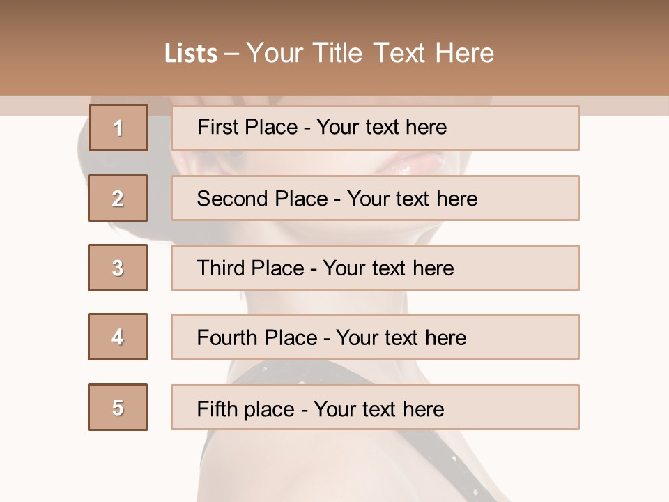 Pretty Fingernail Black PowerPoint Template