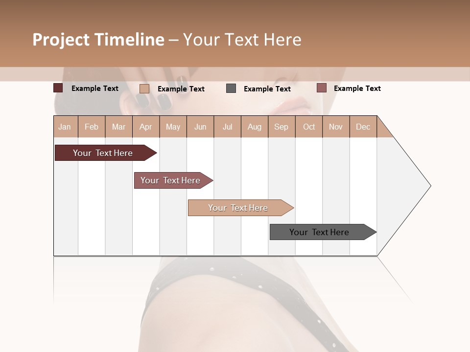 Pretty Fingernail Black PowerPoint Template