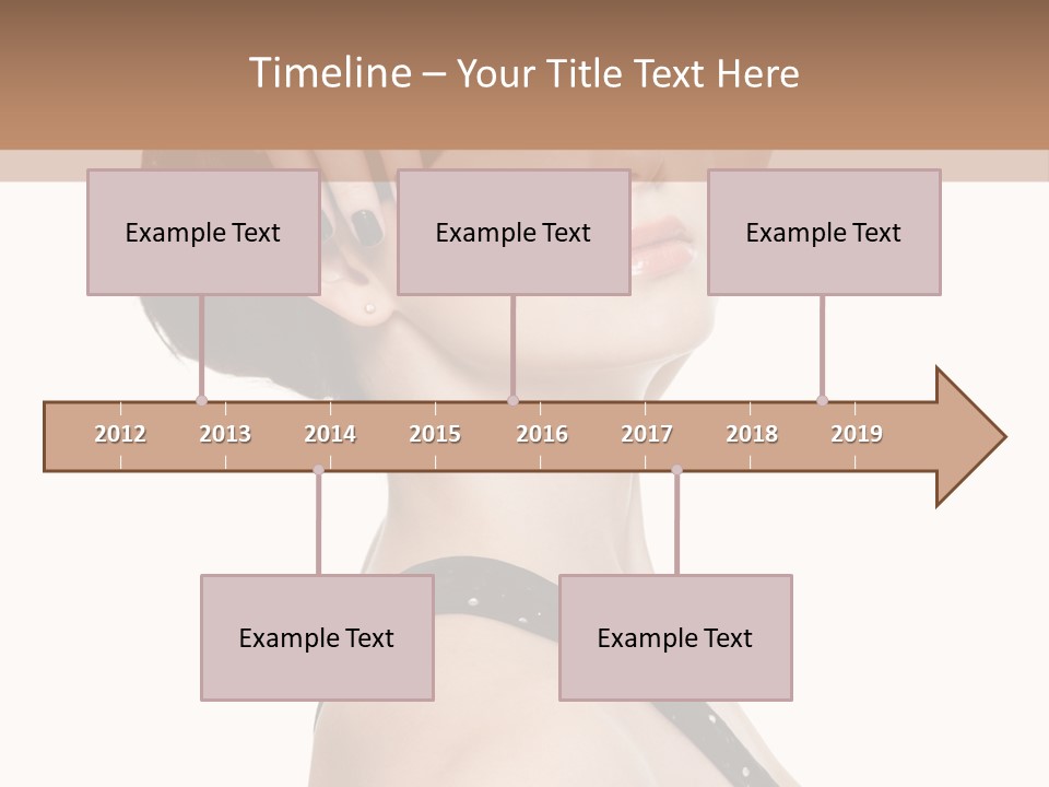 Pretty Fingernail Black PowerPoint Template