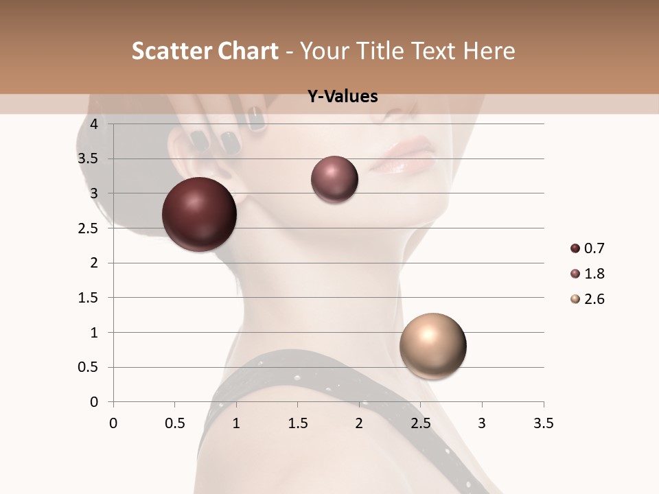 Pretty Fingernail Black PowerPoint Template