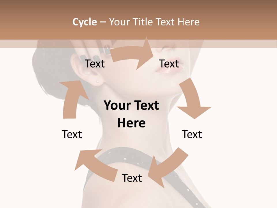 Pretty Fingernail Black PowerPoint Template