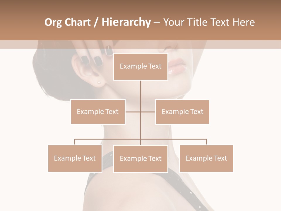 Pretty Fingernail Black PowerPoint Template