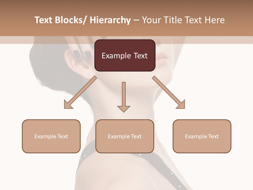 Pretty Fingernail Black PowerPoint Template