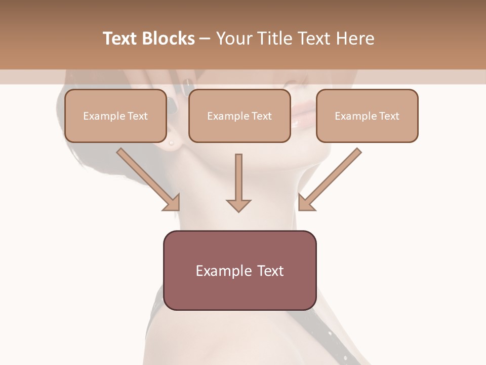 Pretty Fingernail Black PowerPoint Template