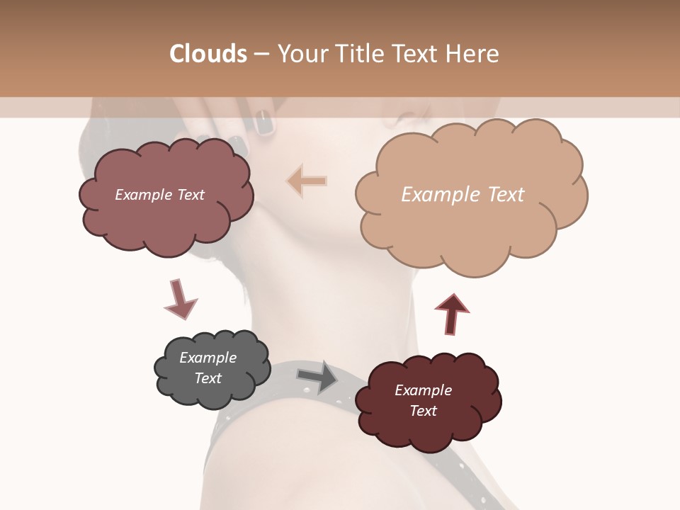 Pretty Fingernail Black PowerPoint Template