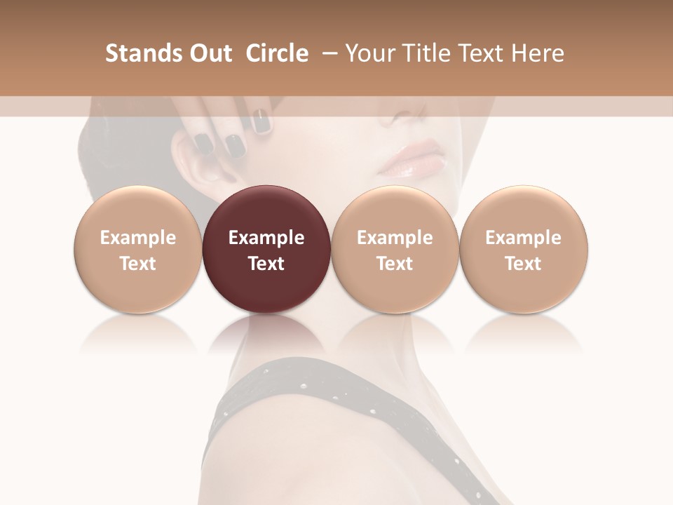 Pretty Fingernail Black PowerPoint Template