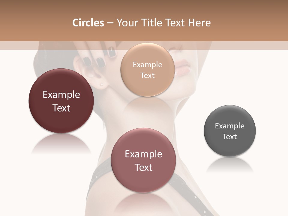 Pretty Fingernail Black PowerPoint Template