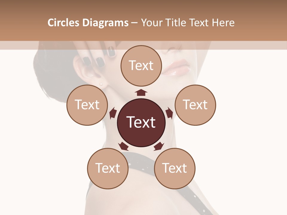 Pretty Fingernail Black PowerPoint Template