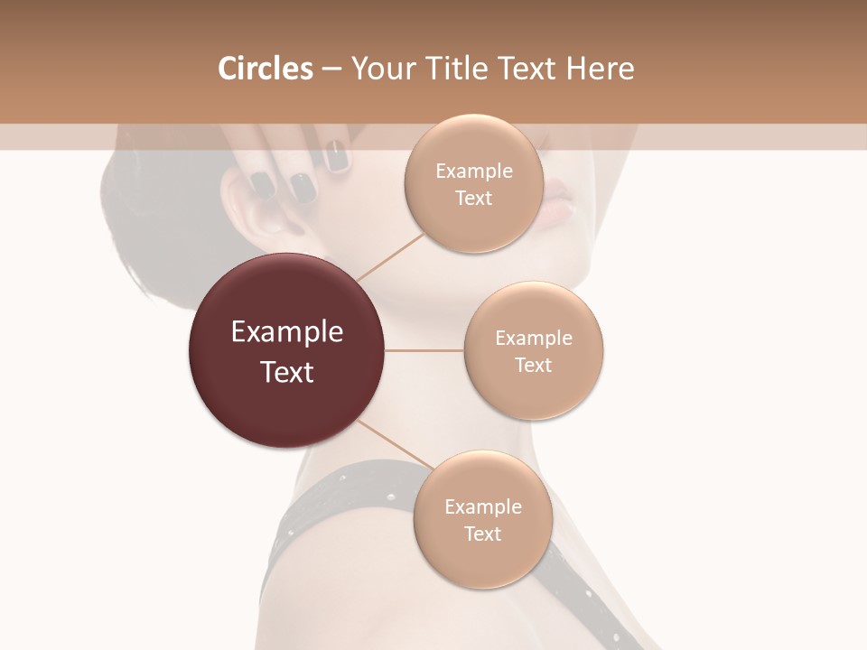 Pretty Fingernail Black PowerPoint Template