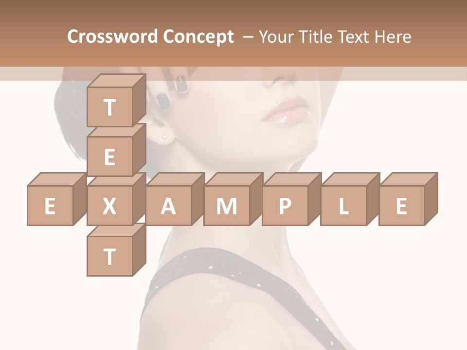 Pretty Fingernail Black PowerPoint Template