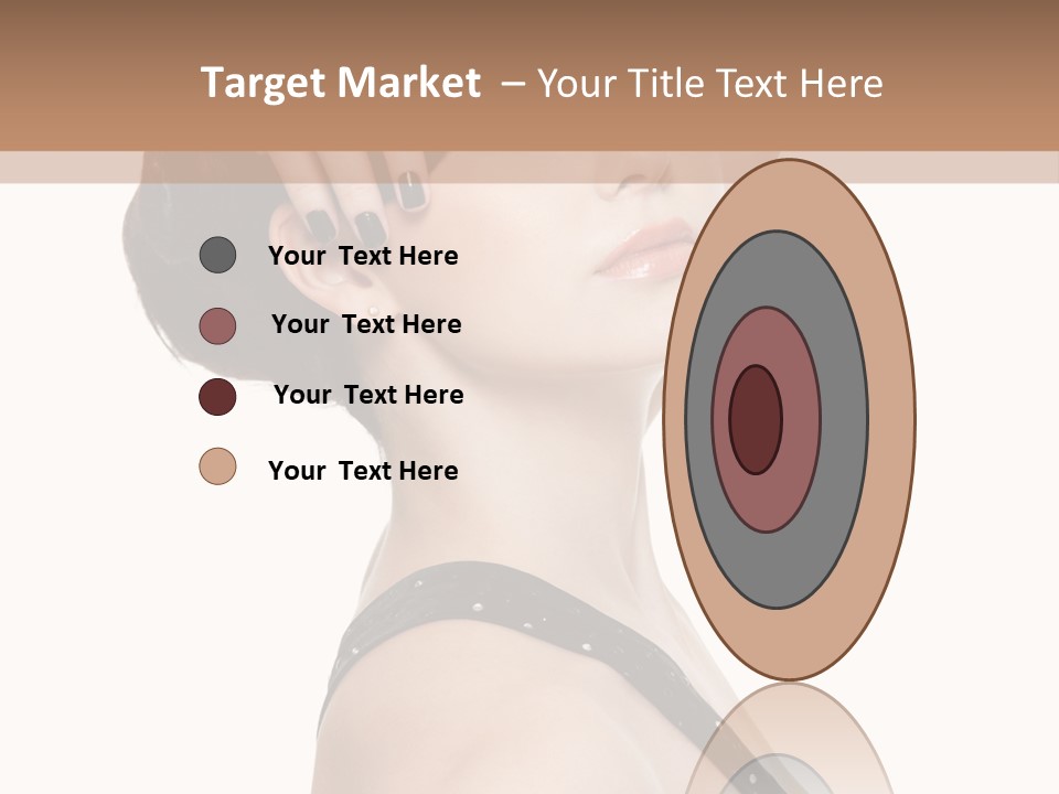 Pretty Fingernail Black PowerPoint Template