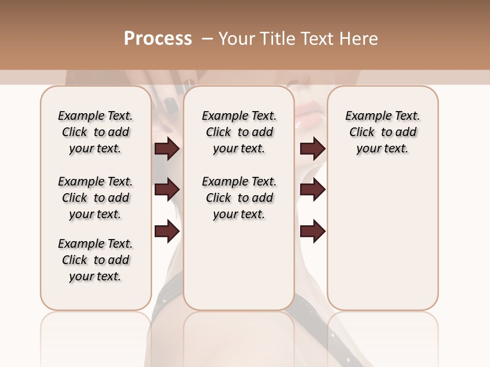 Pretty Fingernail Black PowerPoint Template