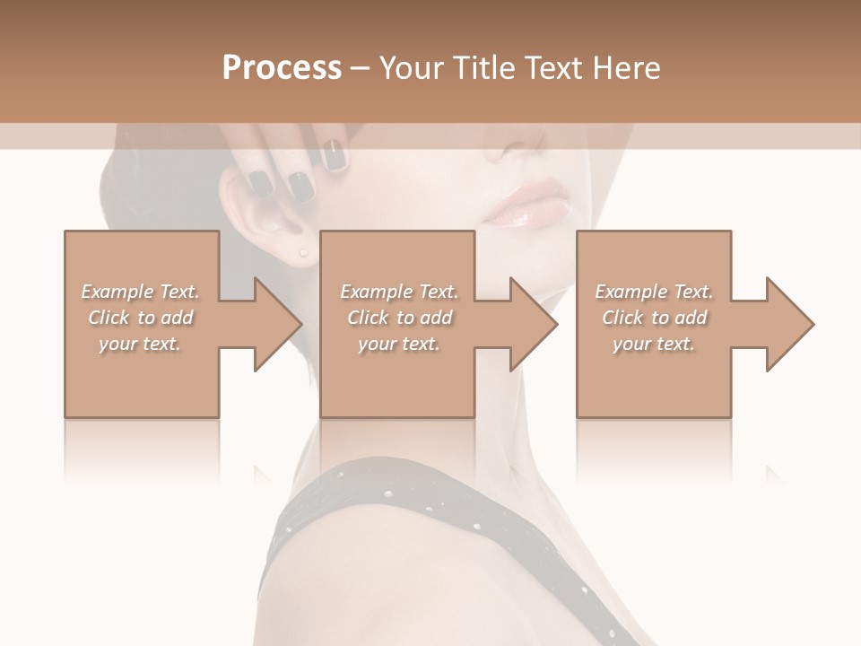 Pretty Fingernail Black PowerPoint Template