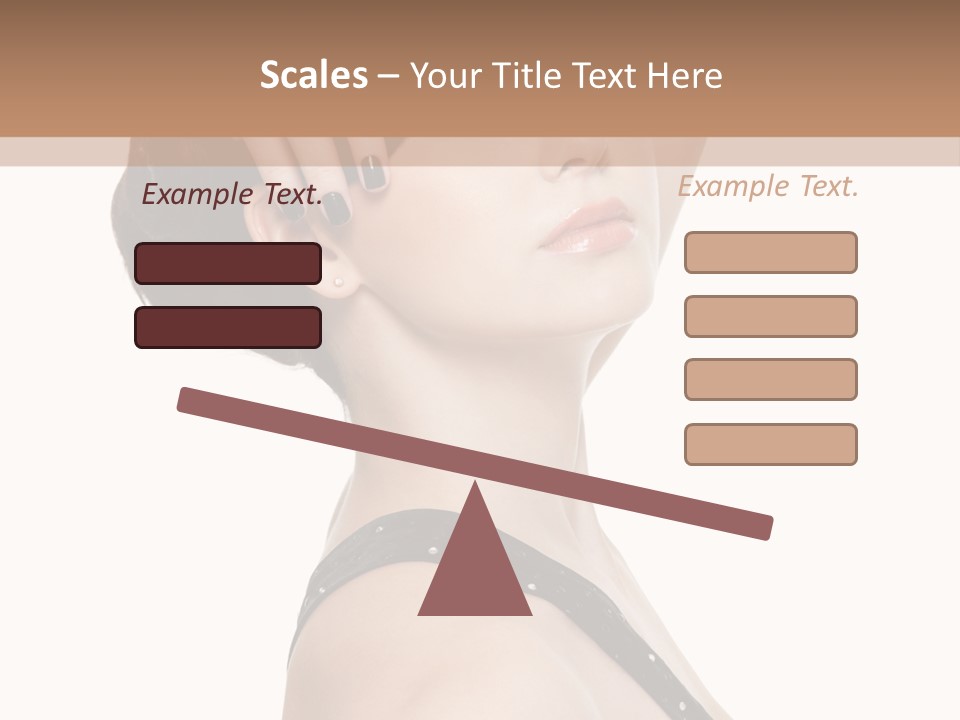 Pretty Fingernail Black PowerPoint Template