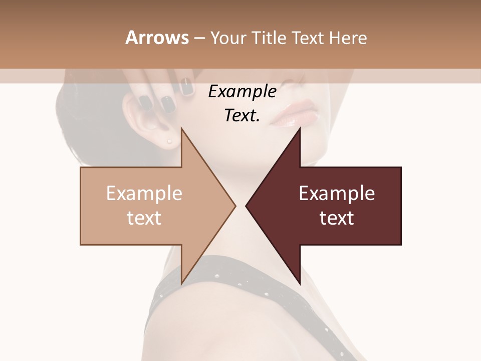 Pretty Fingernail Black PowerPoint Template