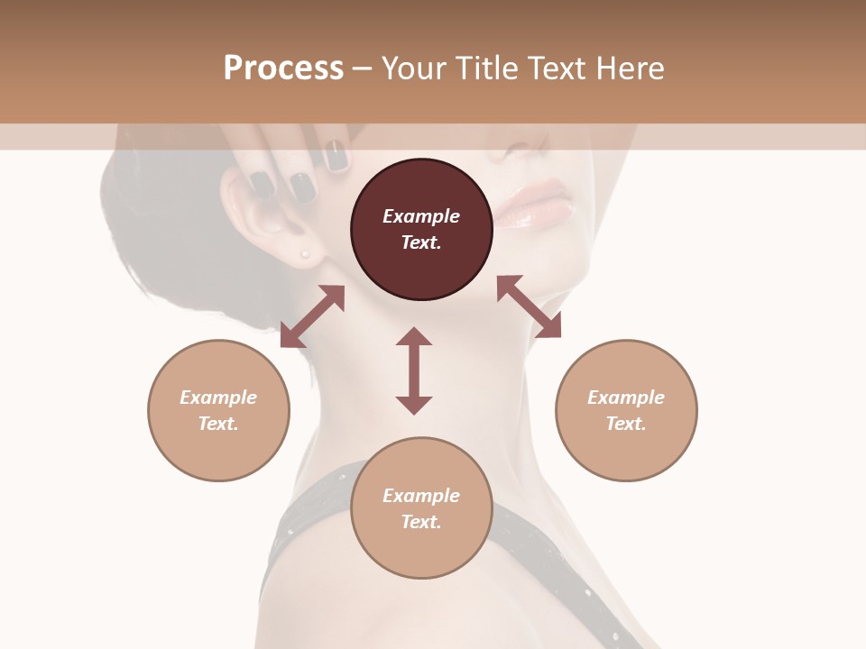 Pretty Fingernail Black PowerPoint Template