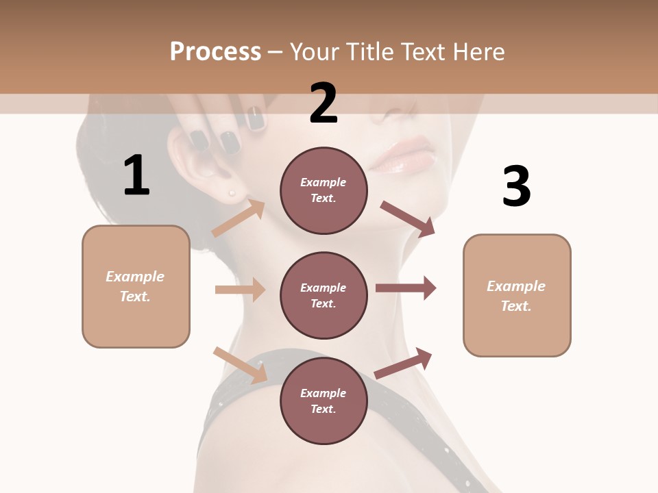 Pretty Fingernail Black PowerPoint Template