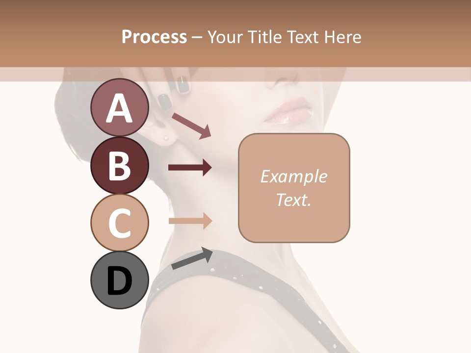 Pretty Fingernail Black PowerPoint Template