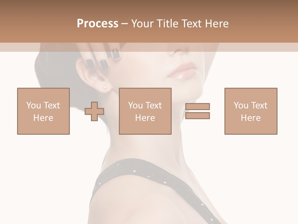 Pretty Fingernail Black PowerPoint Template